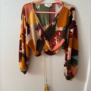 Saints and hearts Cropped long sleeve